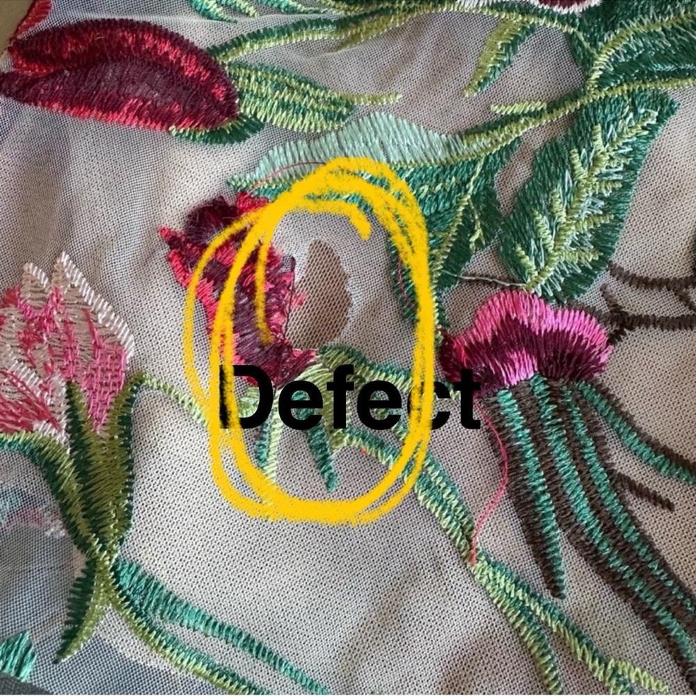 Long sleeve Flower Embroidery Mini dress Medium for @cstiggs16 - Picture 17 of 17
